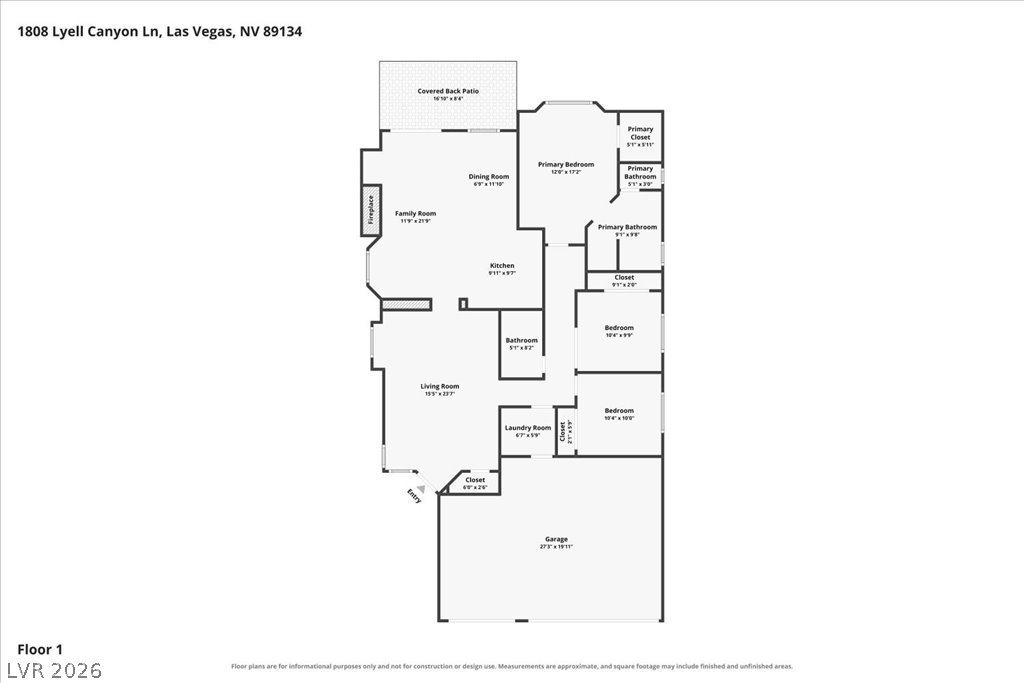 1808 Lyell Canyon Lane Las Vegas NV 89134