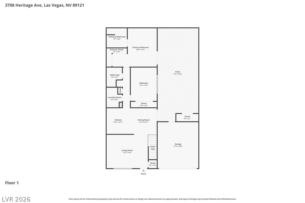 3708 Heritage Avenue Las Vegas NV 89121