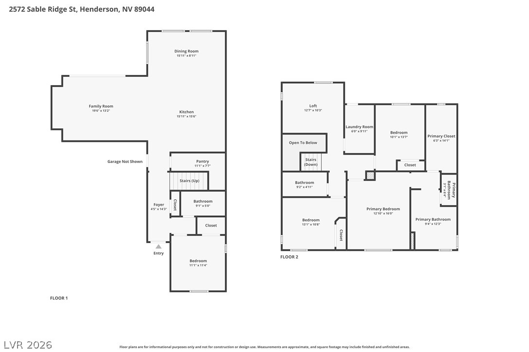 2572 Sable Ridge Street Henderson NV 89044