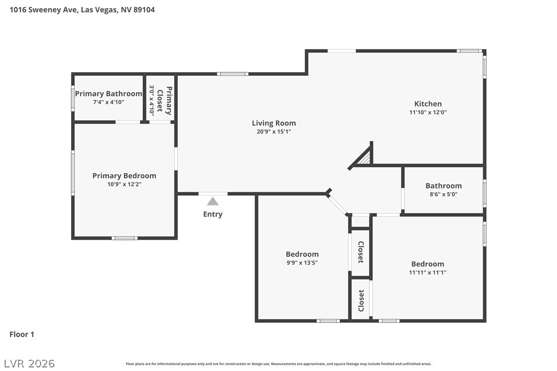 1016 Sweeney Avenue Las Vegas NV 89104