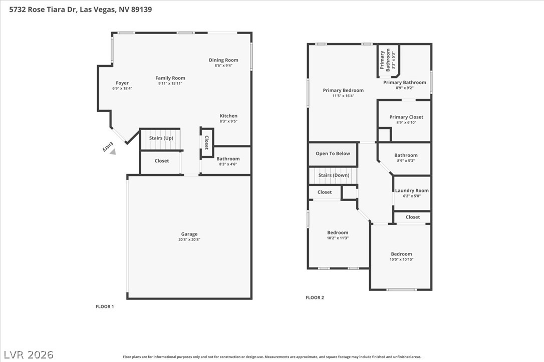 5732 Rose Tiara Drive Las Vegas NV 89139
