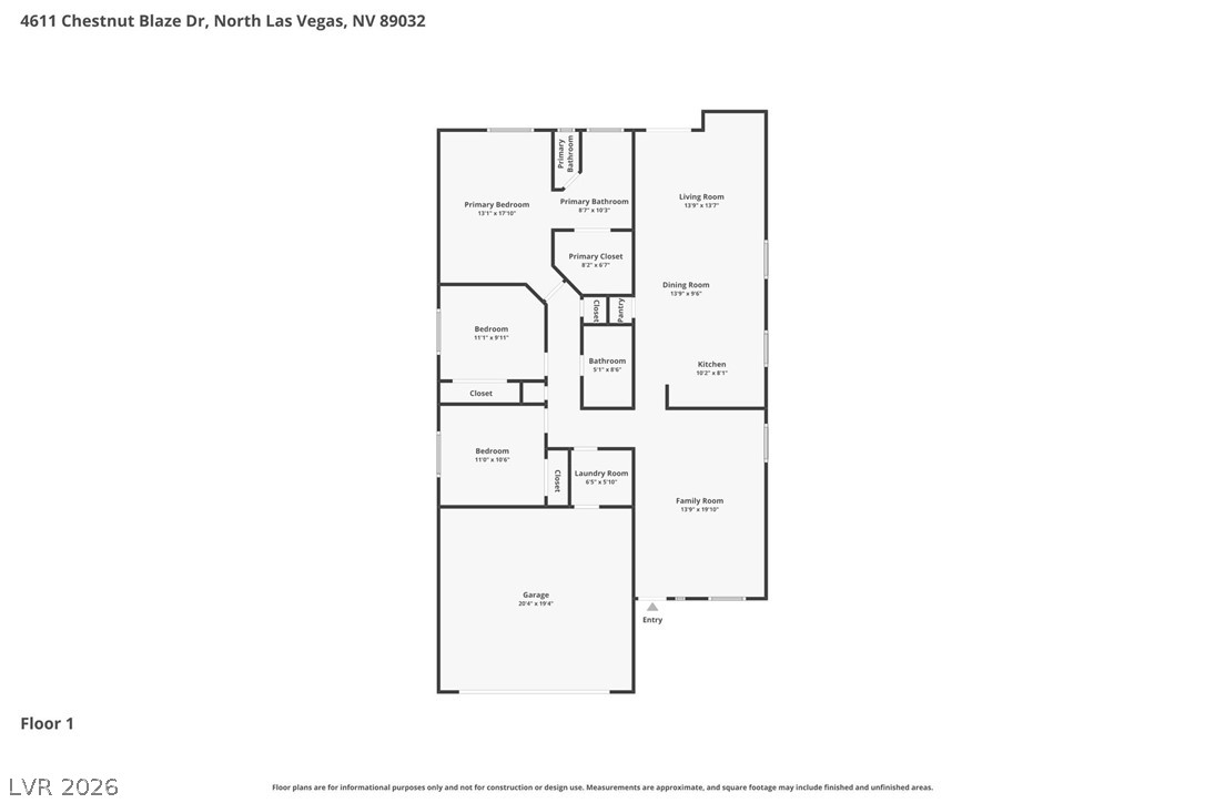 4611 Chestnut Blaze Drive North Las Vegas NV 89032