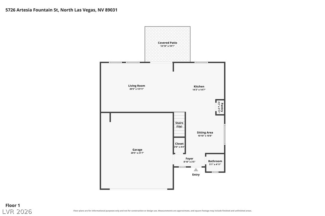 5726 Artesia Fountain Street North Las Vegas NV 89031