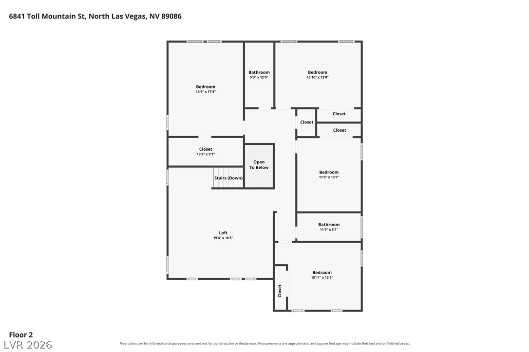 6841 Toll Mountain Street North Las Vegas NV 89086
