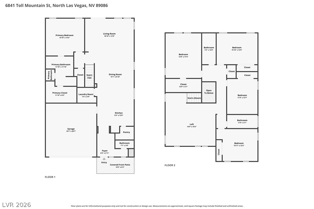 6841 Toll Mountain Street North Las Vegas NV 89086