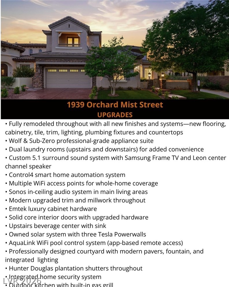 1939 Orchard Mist Street Las Vegas NV 89135