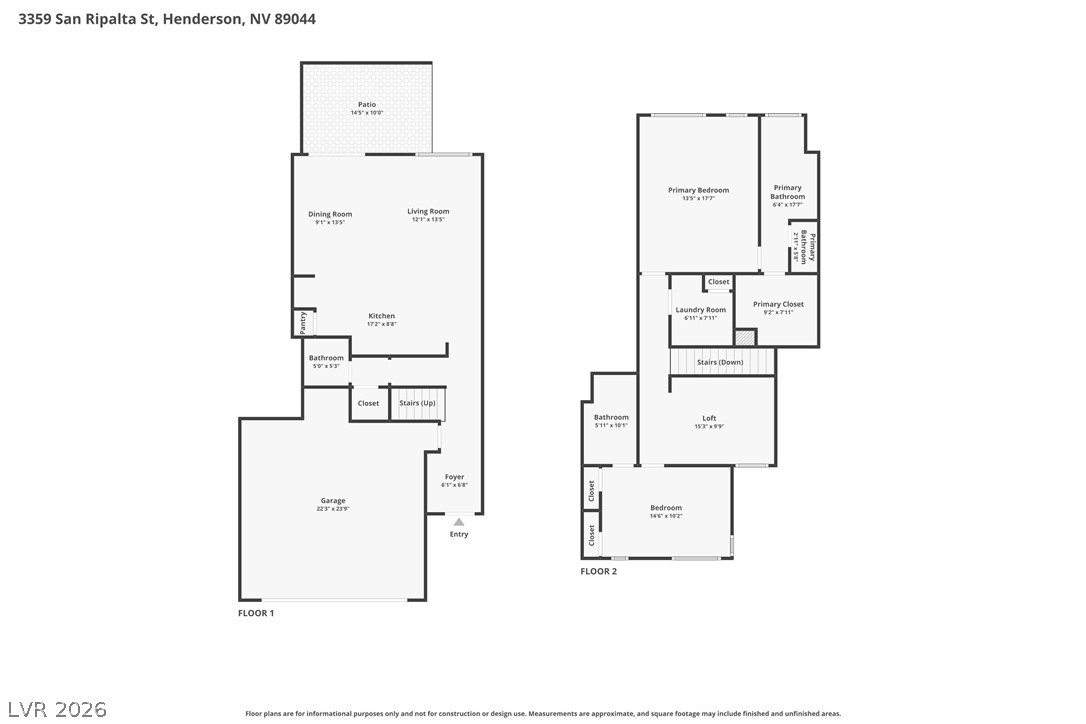 3359 San Ripalta Street Henderson NV 89044
