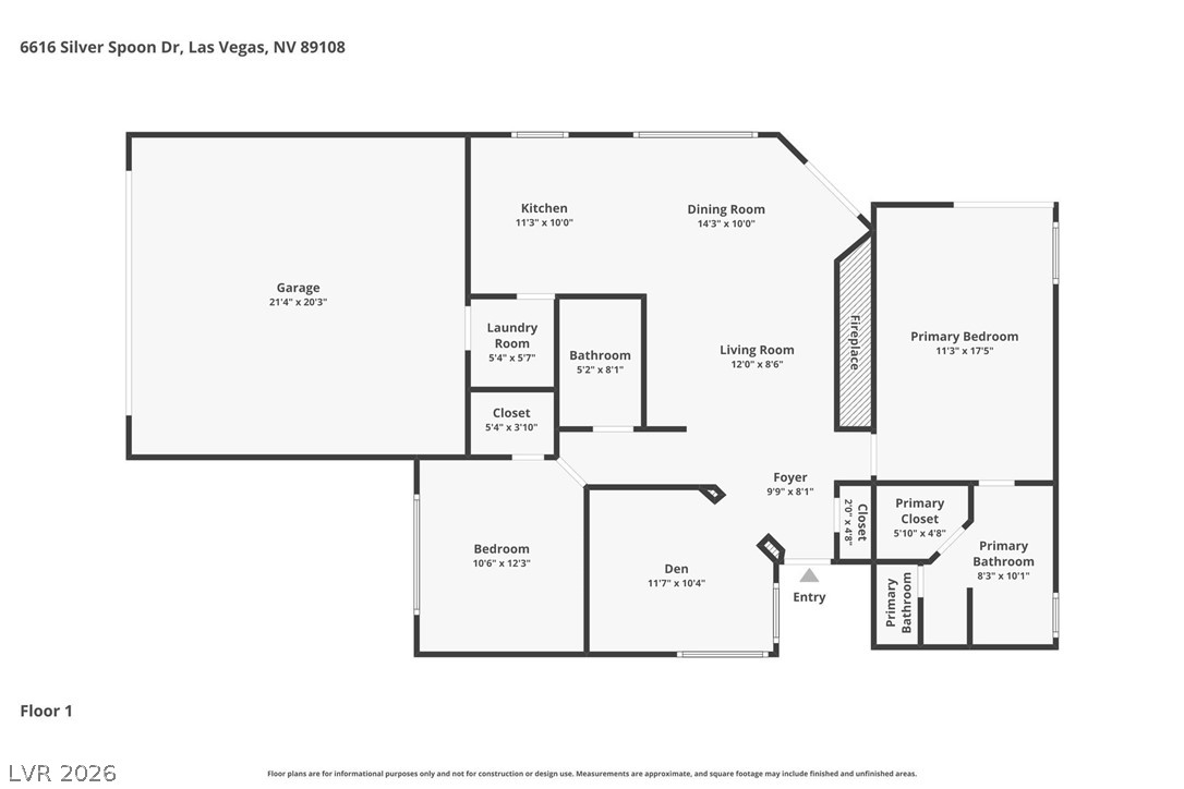 6616 Silver Spoon Drive Las Vegas NV 89108