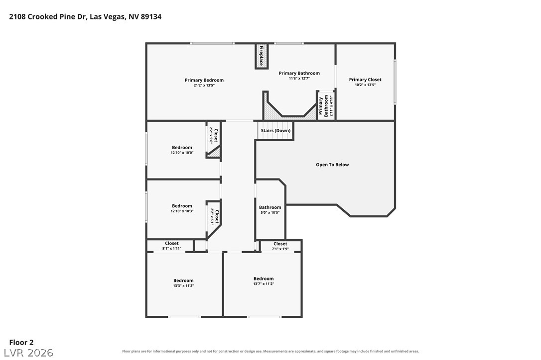 2108 Crooked Pine Drive Las Vegas NV 89134