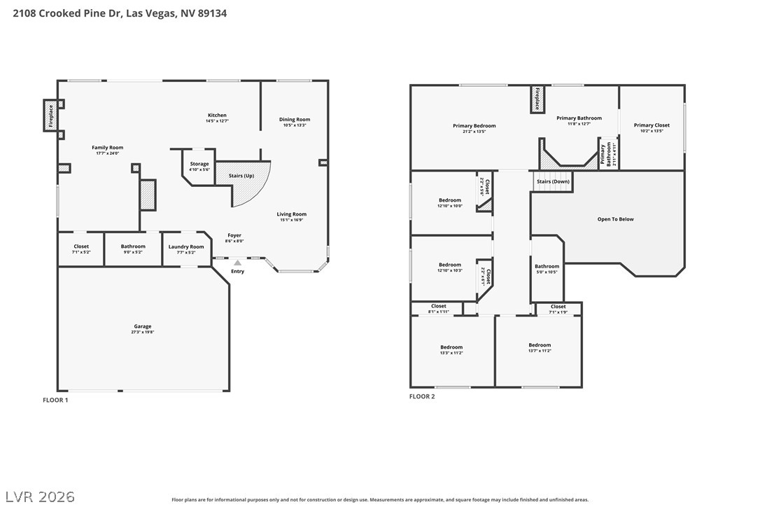 2108 Crooked Pine Drive Las Vegas NV 89134