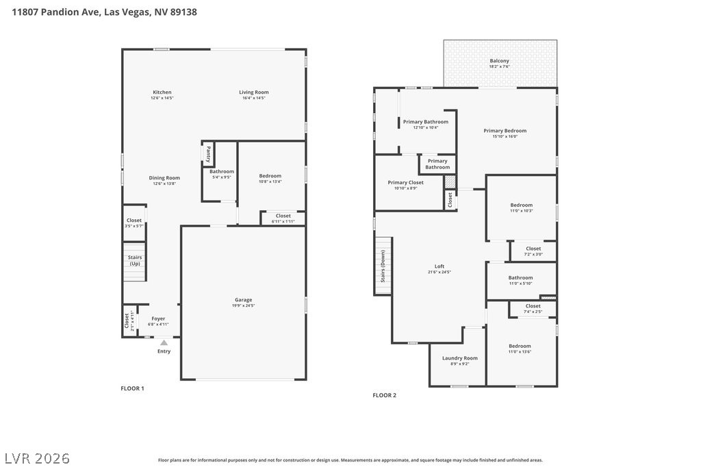 11807 Pandion Avenue Las Vegas NV 89138