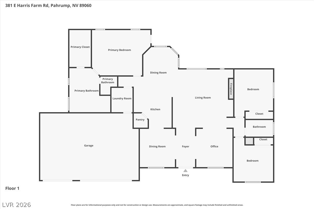 381 East Harris Farm Road Pahrump NV 89060