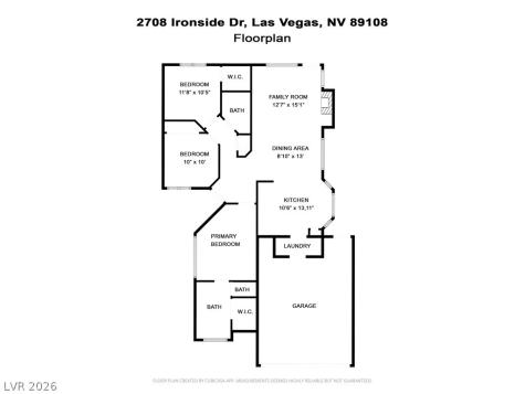2708 Ironside Drive Las Vegas NV 89108
