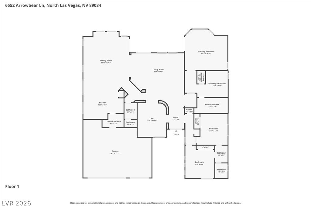 6552 Arrowbear Lane North Las Vegas NV 89084