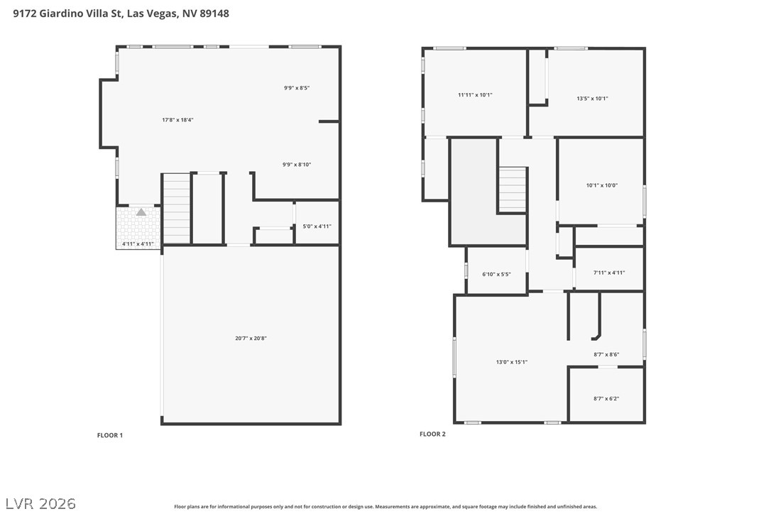 9172 Giardino Villa Street Las Vegas NV 89148
