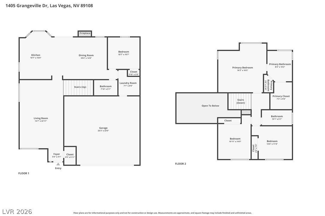1405 Grangeville Drive Las Vegas NV 89108