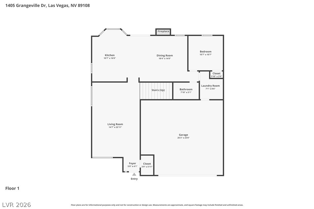 1405 Grangeville Drive Las Vegas NV 89108