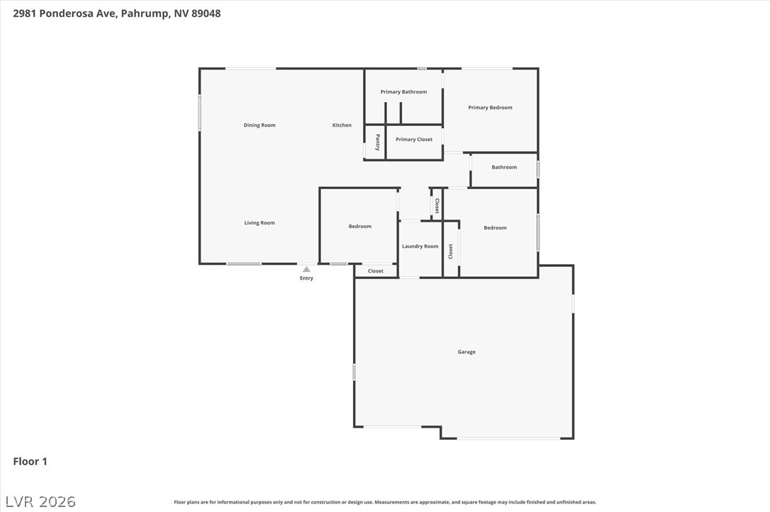 2981 Ponderosa Avenue Pahrump NV 89048