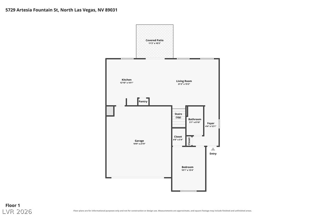 5729 Artesia Fountain Street North Las Vegas NV 89031