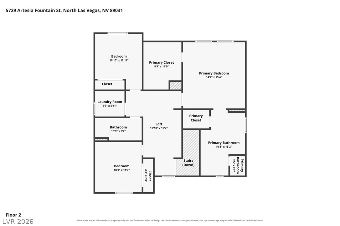 5729 Artesia Fountain Street North Las Vegas NV 89031