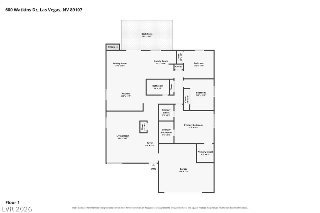 600 Watkins Drive Las Vegas NV 89107