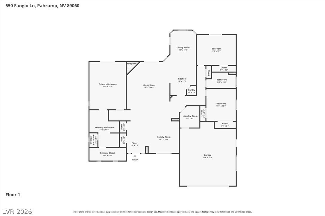 550 Fangio Lane Pahrump NV 89060