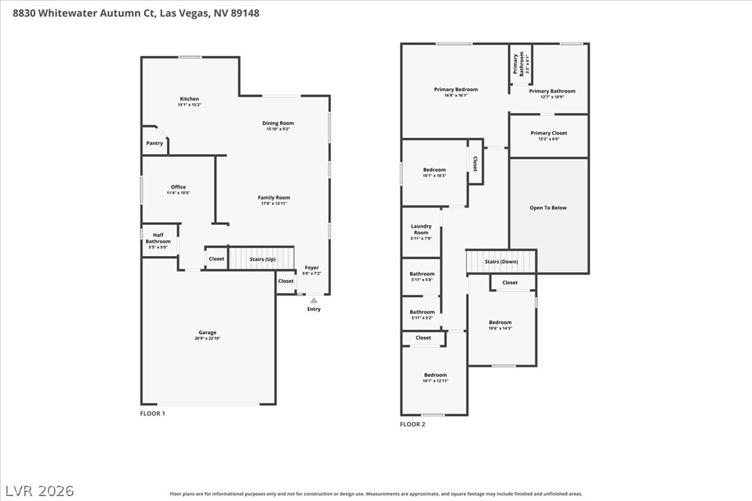 8830 Whitewater Autumn Court Las Vegas NV 89148