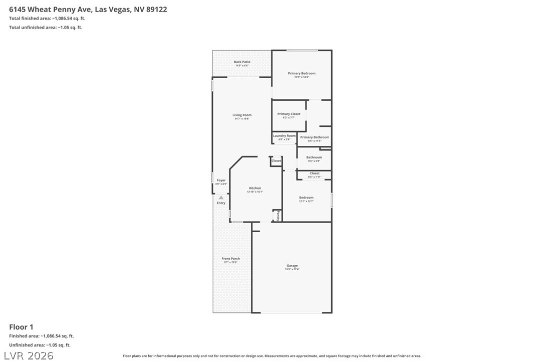 6145 Wheat Penny Avenue Las Vegas NV 89122