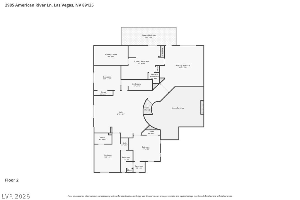 2985 American River Lane Las Vegas NV 89135