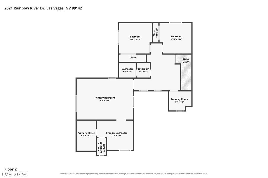 2621 Rainbow River Drive Las Vegas NV 89142