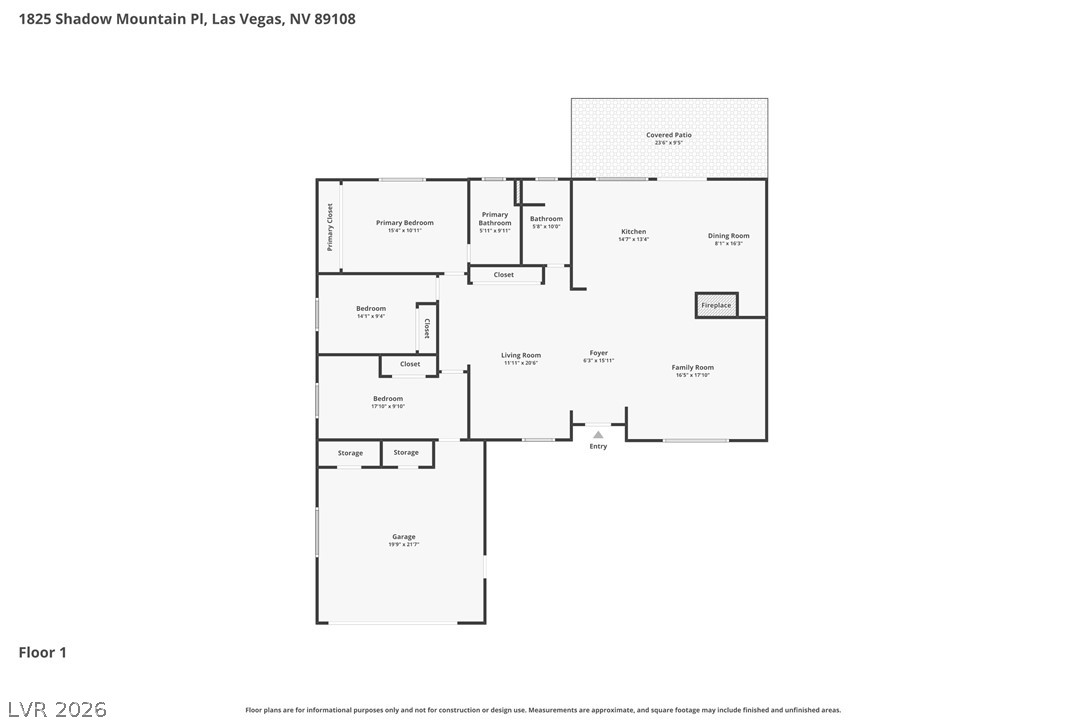 1825 Shadow Mountain Place Las Vegas NV 89108