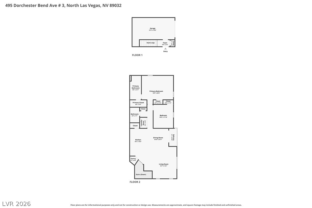 495 Dorchester Bend Avenue 3 North Las Vegas NV 89032