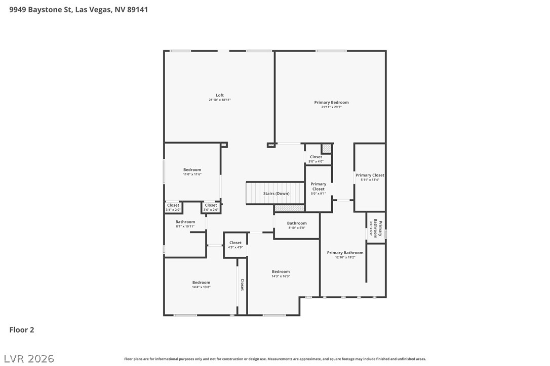 9949 Baystone Street Las Vegas NV 89141
