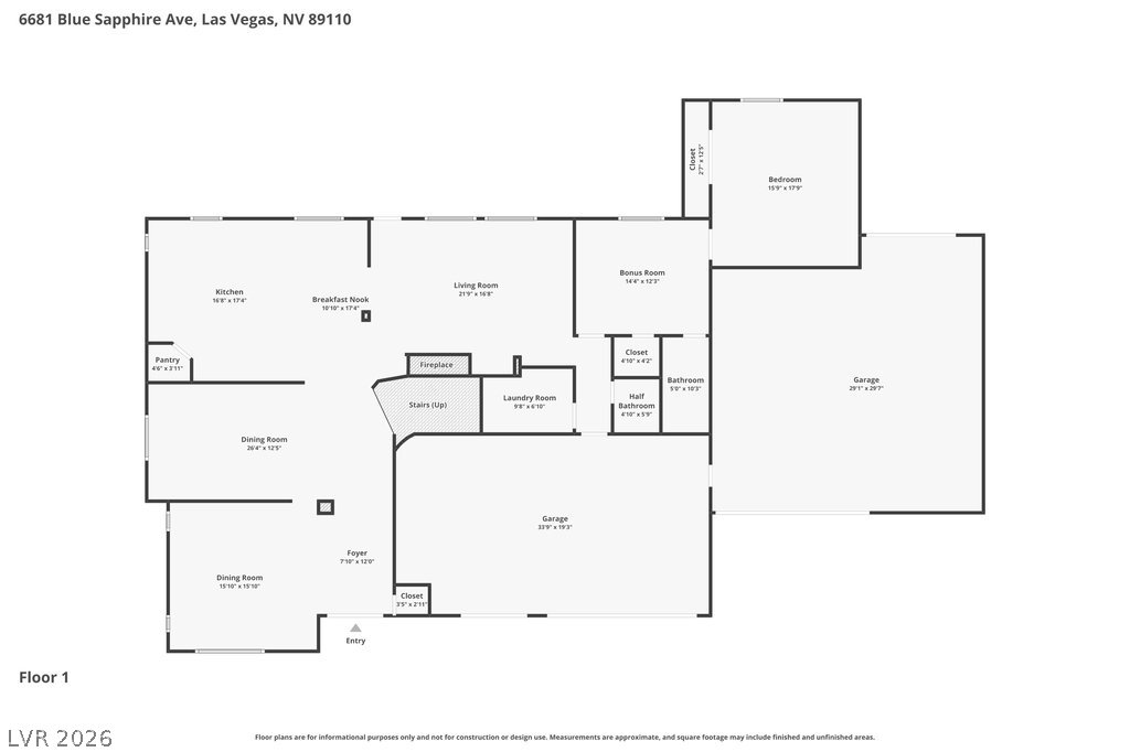 6681 Blue Sapphire Avenue Las Vegas NV 89110