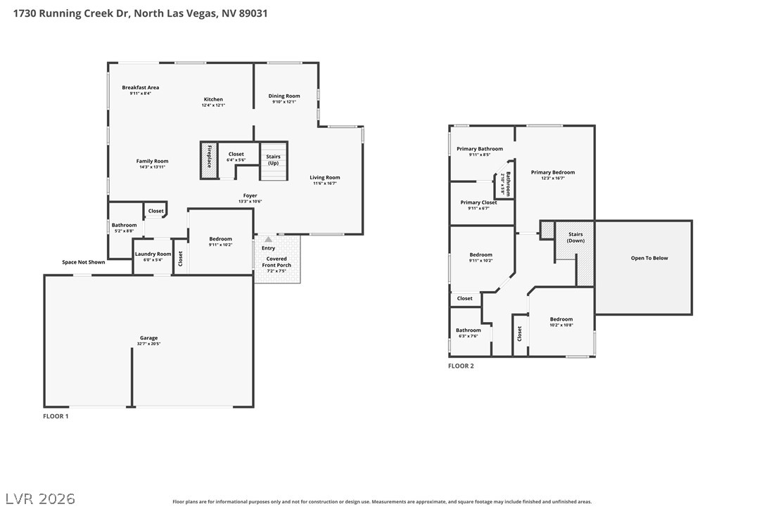 1730 Running Creek Drive North Las Vegas NV 89031
