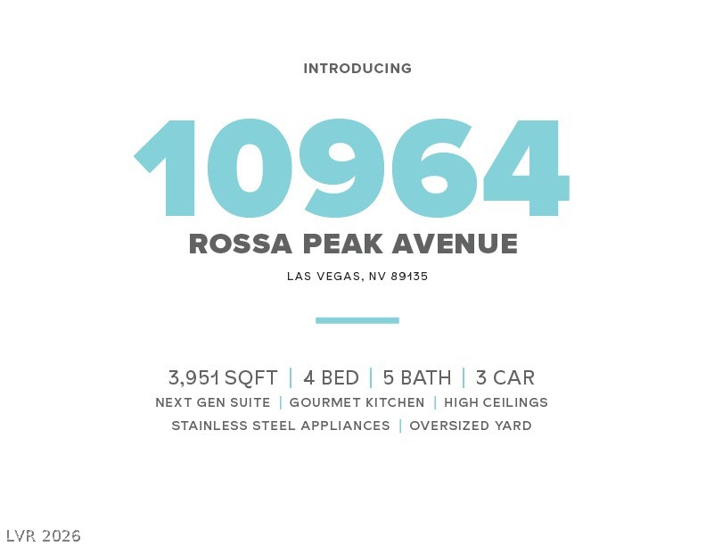 10964 Rossa Peak Avenue Las Vegas NV 89135