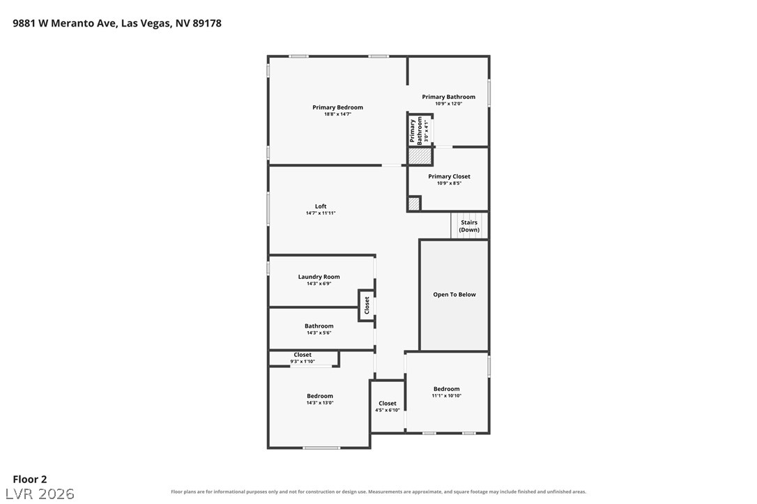 9881 West Meranto Avenue Las Vegas NV 89178