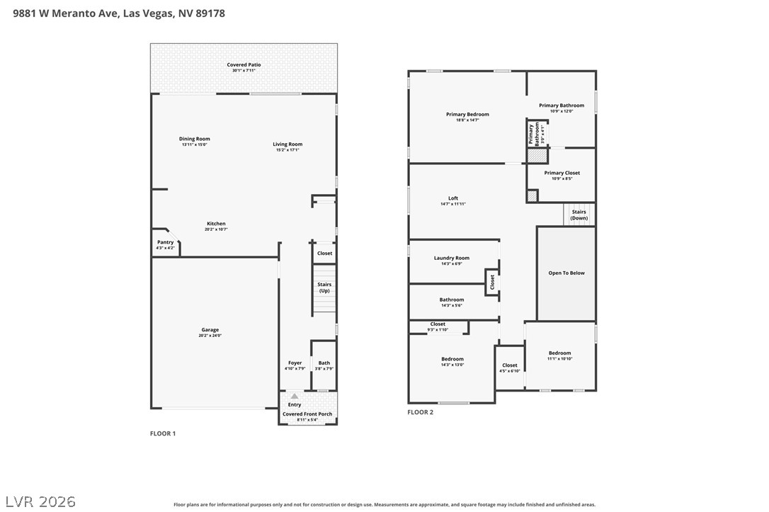 9881 West Meranto Avenue Las Vegas NV 89178