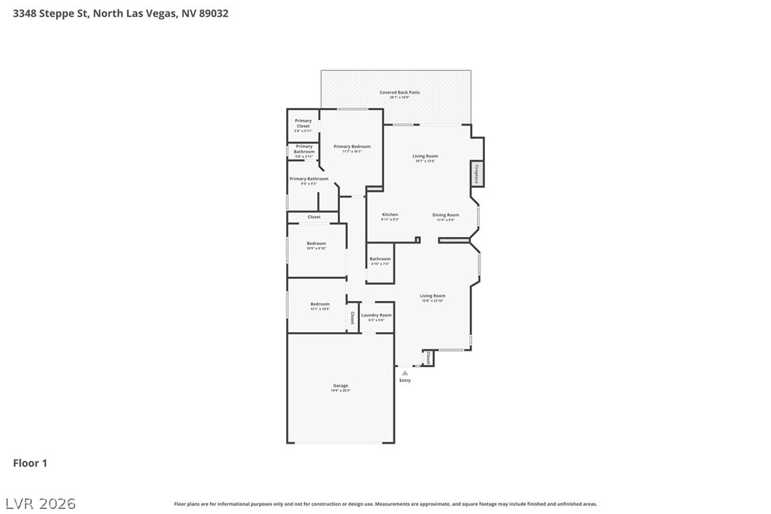 3348 Steppe Street North Las Vegas NV 89032