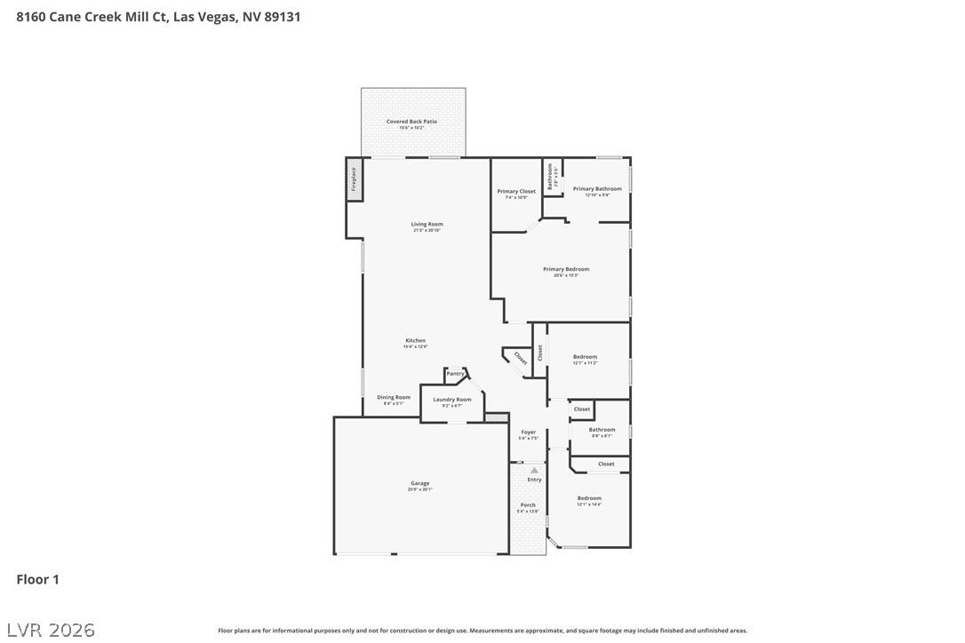 8160 Cane Creek Mill Court Las Vegas NV 89131