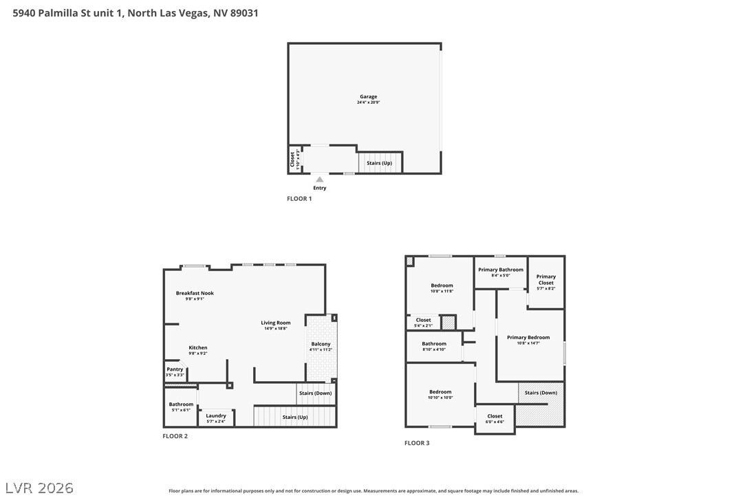 5940 Palmilla Street 1 North Las Vegas NV 89031