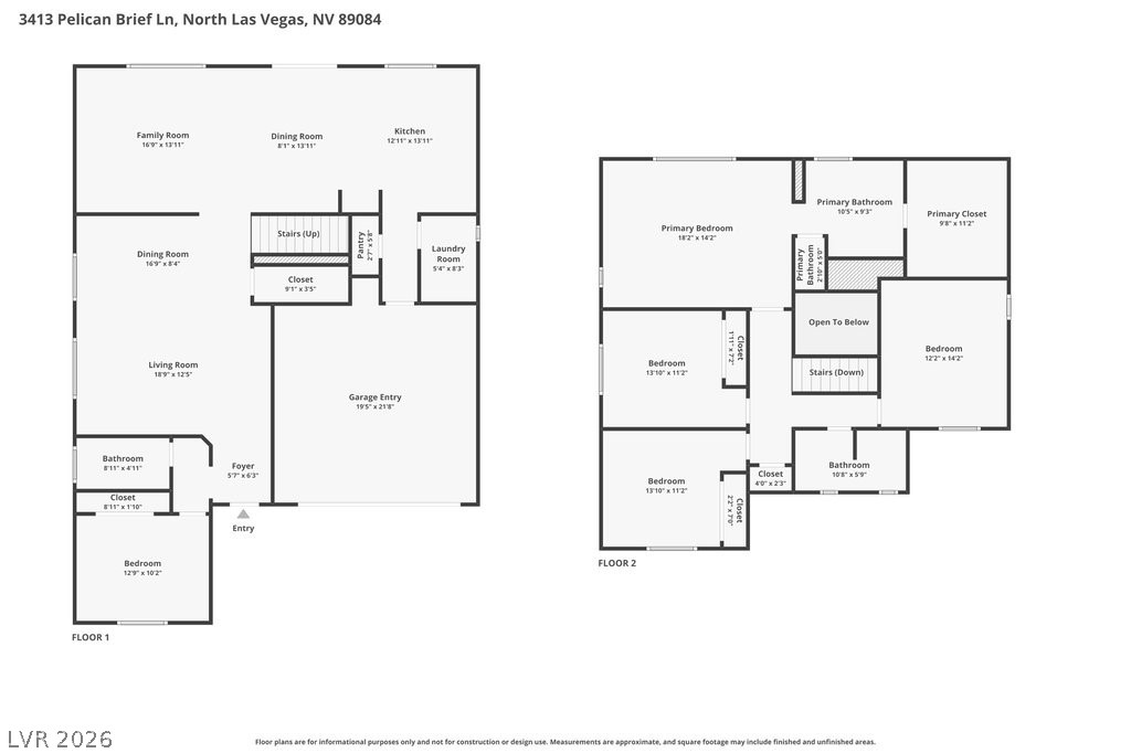 3413 Pelican Brief Lane North Las Vegas NV 89084
