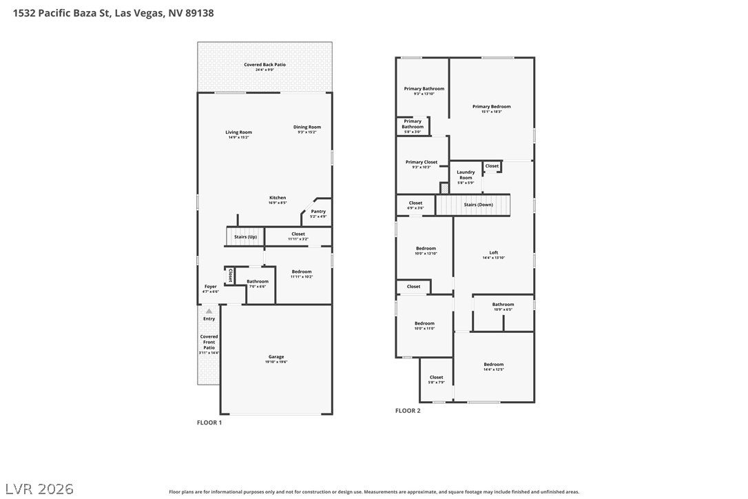 1532 Pacific Baza Street Las Vegas NV 89138