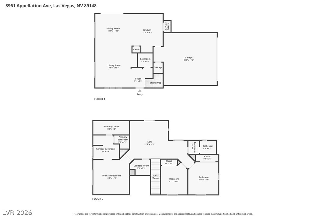 8961 Appellation Avenue Las Vegas NV 89148
