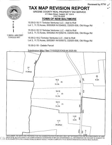 L18.2 Old Kings Road Hannacroix NY 12087