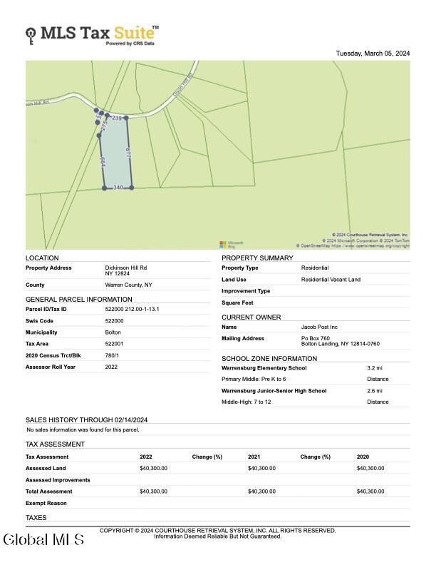 326 Dickinson Hill Road Bolton NY 12824