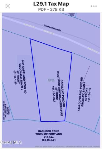 L29.1 Copeland Pond Road Fort Ann NY 12827