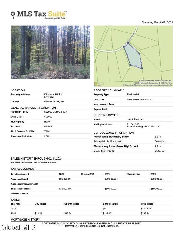 352 Dickinson Hill Road Bolton NY 12824