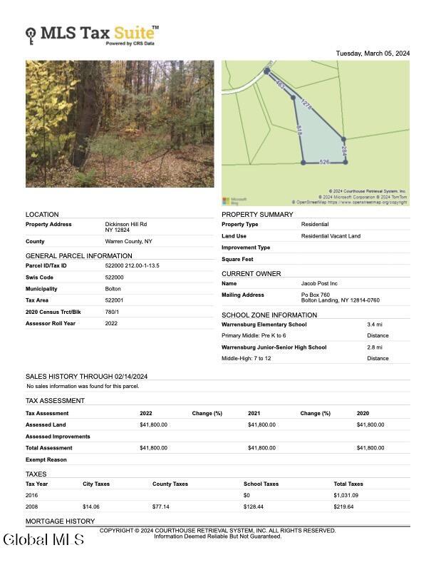 354 Dickinson Hill Road Bolton NY 12824