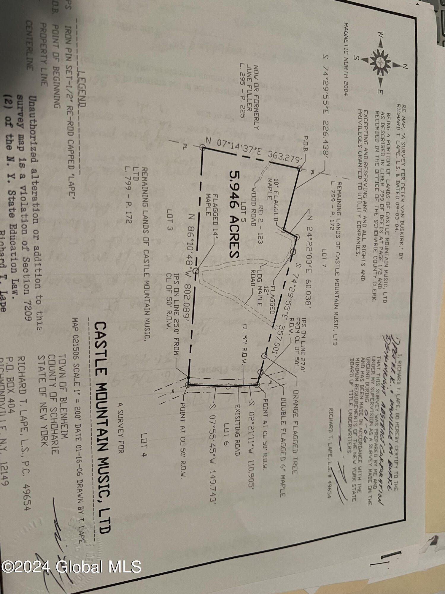5.95 Acres Tae Kwon Road North Blenheim NY 12131